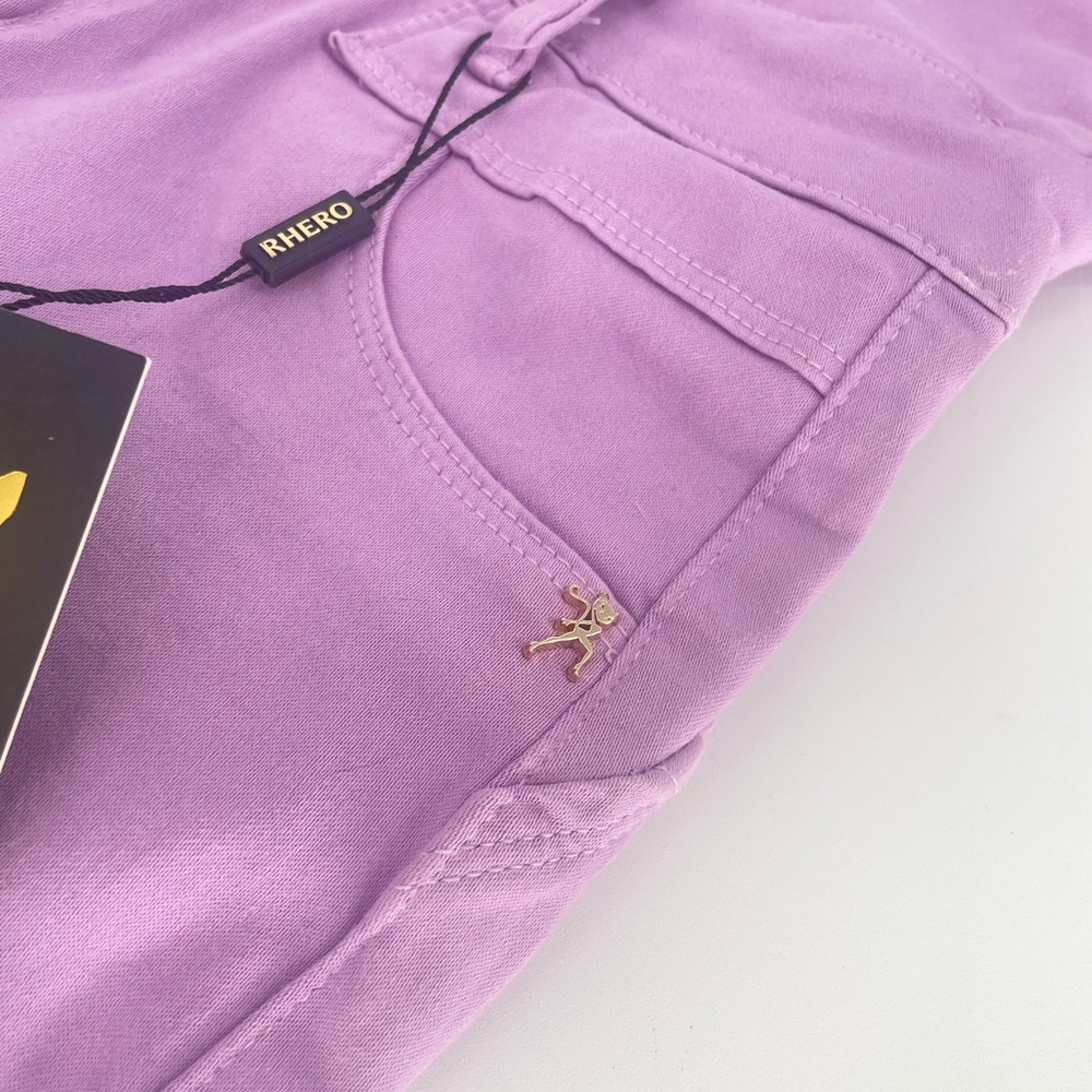 NWT Lavender RHERO Denim Romper With Gold Accents - Picture 6 of 16